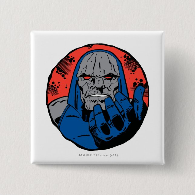 Darkseid  Head Shot 2 Button (Front)