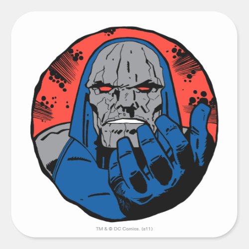 Darkseid  Head Shot 2 Square Sticker