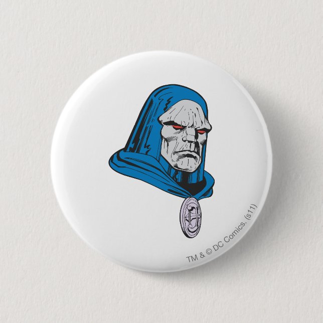 Darkseid Head Shot Button (Front)
