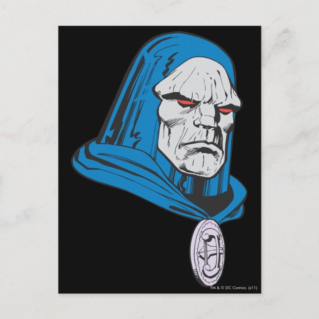 Darkseid Head Shot Postcard (Front)