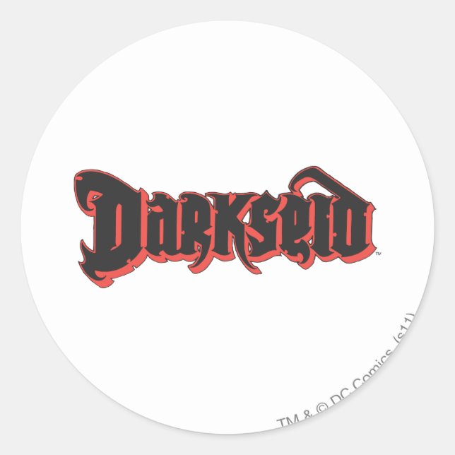 Darkseid Logo Classic Round Sticker | Zazzle