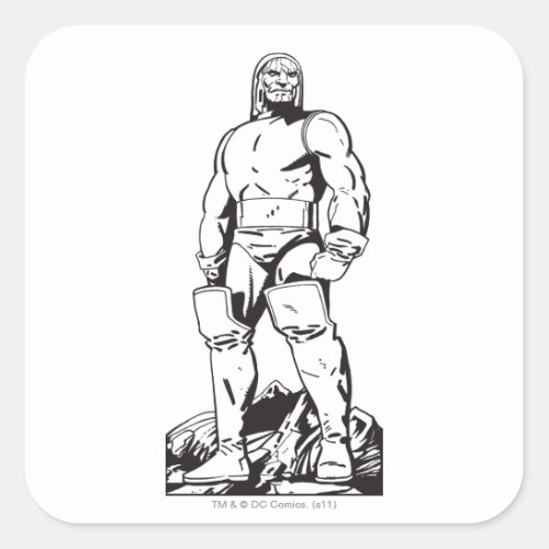 Darkseid Outline Square Sticker