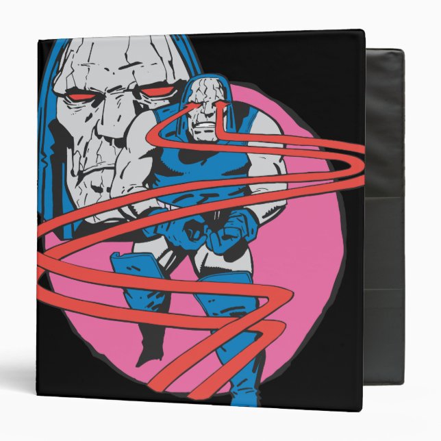 Darkseid Shoots Omega Beams Binder (Front/Inside)
