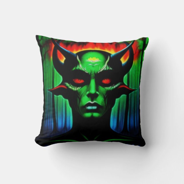 Darkwoods Skinwalker 2 Throw Pillow (Front)