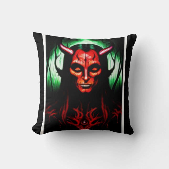 Darkwoods Skinwalker 4 Throw Pillow (Front)