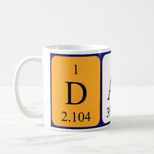 Darla periodic table name mug