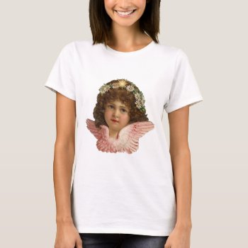 Darling Angel Girl Vintage T-shirt by Vintage_Gifts at Zazzle