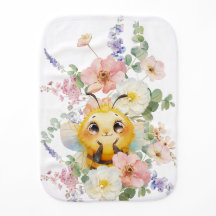 Darling Bee Burp Cloth