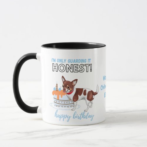 Darling Chihuahua with Patches Birthday DOG MOM Mug