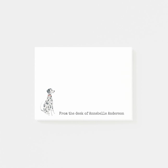 Darling Dalmatian Personalize Notes (Front)