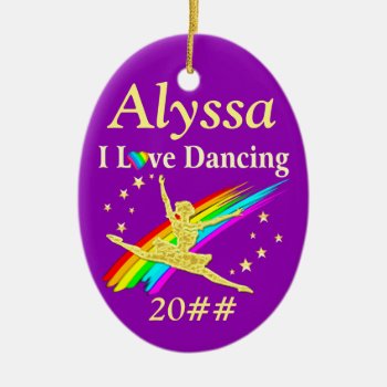 Darling Dancer Personalized Ornament by MySportsStar at Zazzle