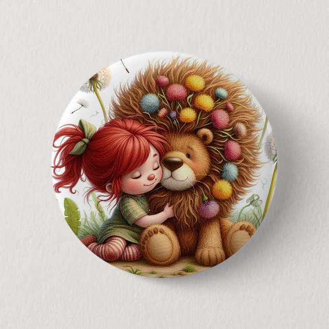 Darling Dandelion Button (Front)