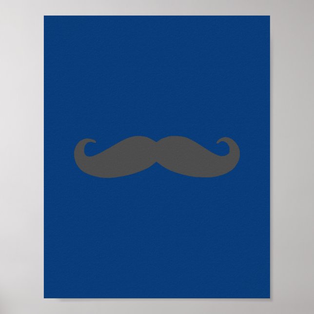 Darling Dapper Mustache Nursery Wall Art (Front)