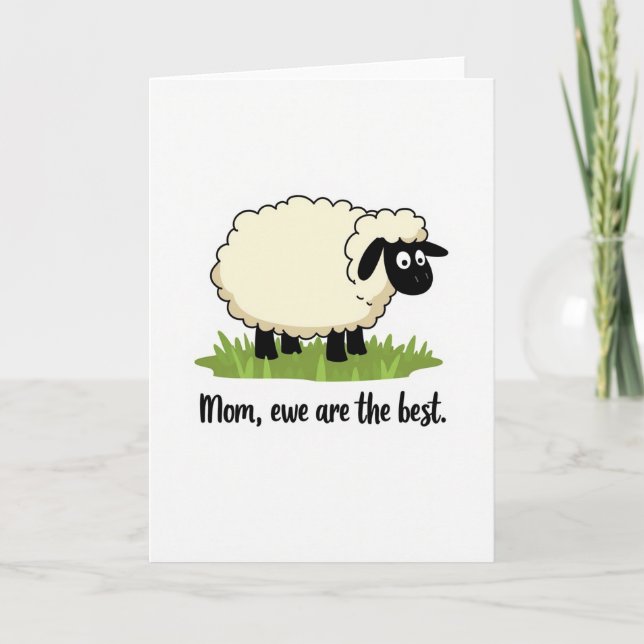 Darling Ewe Mothers Day Card (Front)