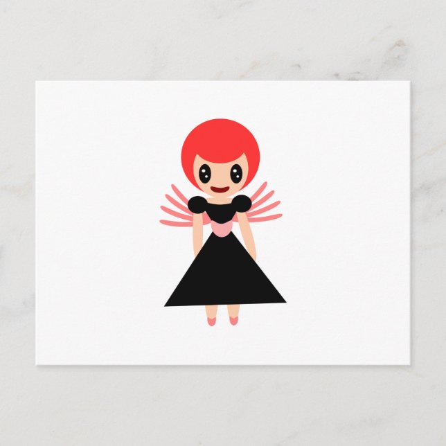 Darling Fairy 72 with red hair Postcard (Front)
