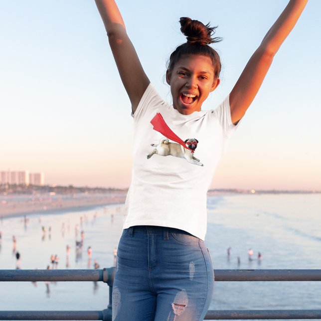 Darling Funny Super Biscuit Pug Masked Crusader T-Shirt (Creator Uploaded)