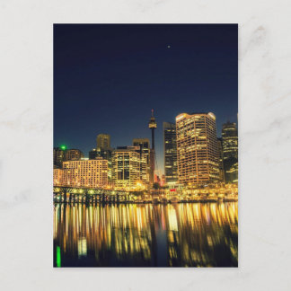 Darling Harbour Sydney Australia City Skyline Postcard