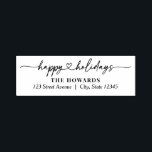 Darling Heart Happy Holidays Self-Inking Stamp<br><div class="desc">Add a stylish touch to your correspondence with personalized rubber stamps designed by Berry Berry Sweet,  Modern Stationery Boutique. View more designs at www.berryberrysweet.com</div>