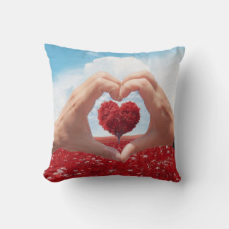 Darling Heart Valentine's Day Throw Pillow
