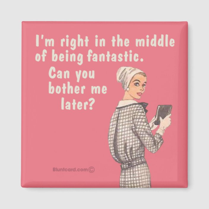 Darling I'm right in the middle of being fantastic Magnet | Zazzle.com