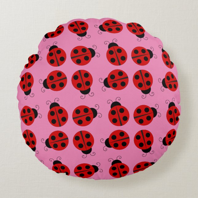 Darling Ladybug Pillow (Front)