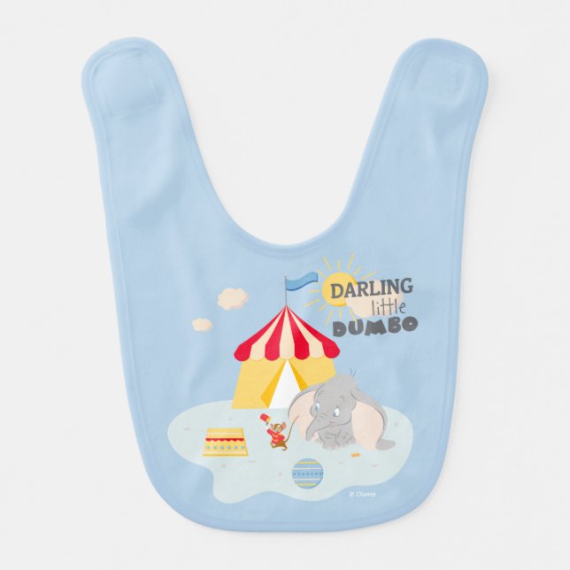 Darling Little Dumbo & Timothy Baby Bib (Front)
