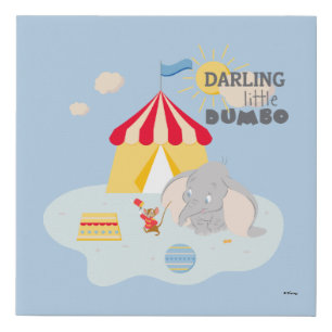 Darling Little Dumbo & Timothy Faux Canvas Print