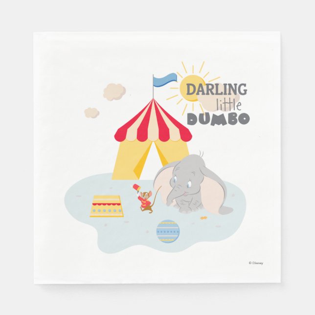 Darling Little Dumbo & Timothy Napkins (Front)