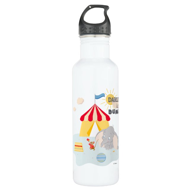 Darling Little Dumbo & Timothy Stainless Steel Water Bottle (Front)