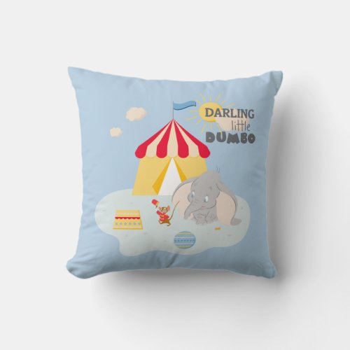 Darling Little Dumbo  Timothy Throw Pillow