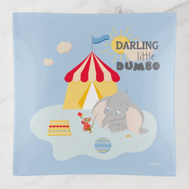 Darling Little Dumbo & Timothy Trinket Tray (Front)