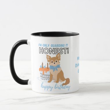 Darling Longhaired Brown Chihuahua MOM Birthday Mug