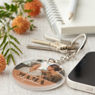 Darling Mama Photo Gift for Mom Keychain