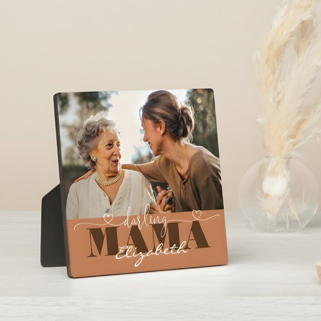 Darling Mama Photo Gift for Mom  Plaque (foto plaque)