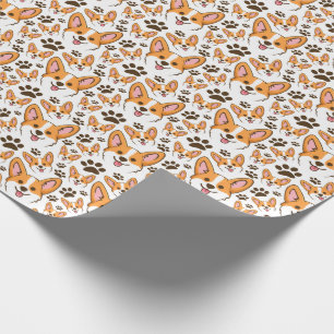 Darling Pembroke Welsh Corgi Pet Puppy Dog Wrapping Paper
