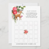 Darling Reindeer | Christmas Baby Shower Bingo Invitation (Front)