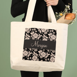 Darling Roses Large Tote Bag