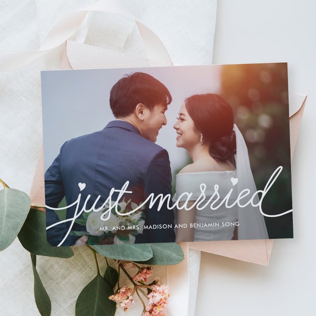 Darling Script Editable Color Wedding Announcement (Creator Uploaded)