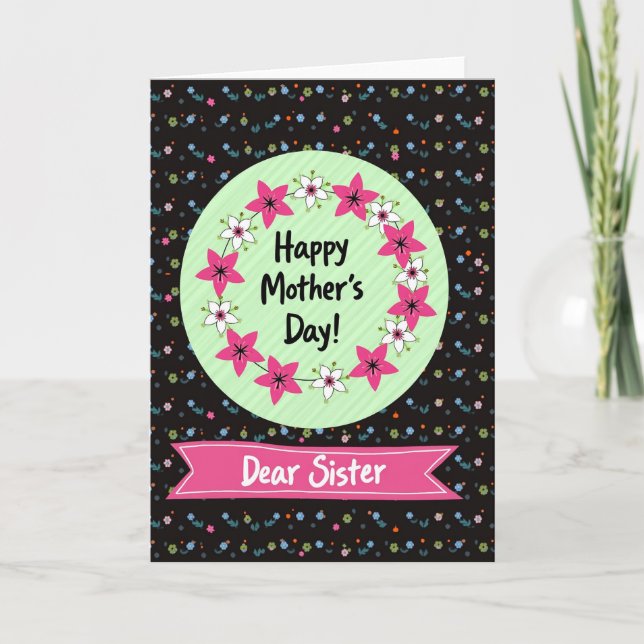 Darling Sister Mothers Day Card (Front)