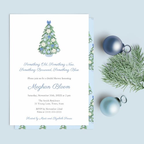 Darling Something Old New Borrowed Blue Invitation