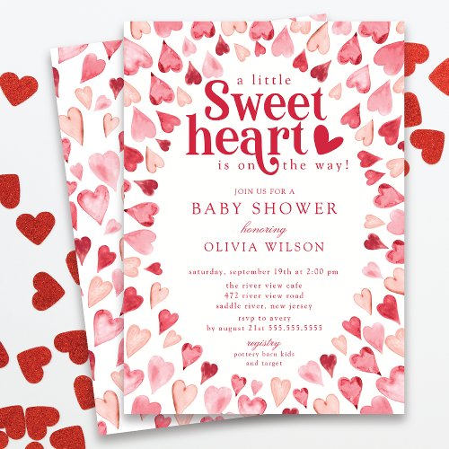Darling Sweetheart Baby Shower  Invitation