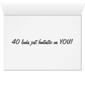 DARLING U LOOK MARVELOUS AT 40 (Inside Horizontal (Bottom))