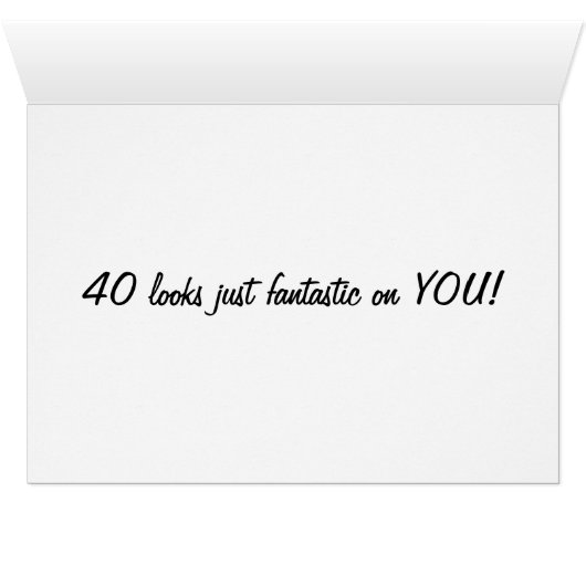 DARLING U LOOK MARVELOUS AT 40 (Inside Horizontal (Bottom))
