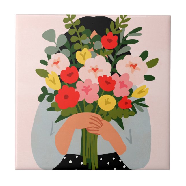 Darling Valentine II Ceramic Tile (Front)