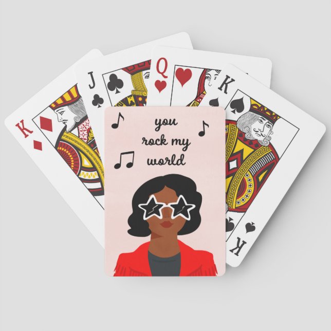 Darling Valentine III Poker Cards (Back)