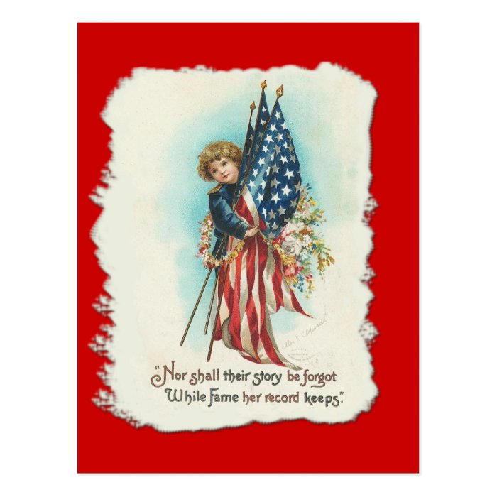 Darling Vintage Americana Design Postcards