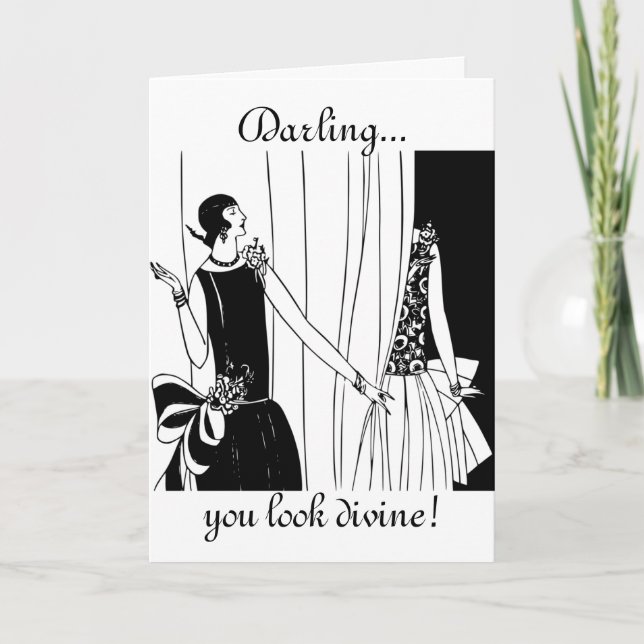 Darling, You Look Divine: Funny Birthday Card (Front)