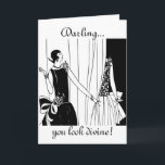 Darling, You Look Divine: Funny Birthday Card<br><div class="desc">Ut oh, none of us like to get old, but it sure is fun to make FUN of those who are! Cute card appropriate for girlfriend, mother, BFF... any fashinista female you know! This card is not available any place except here... so if you like it, better get it! Check...</div>