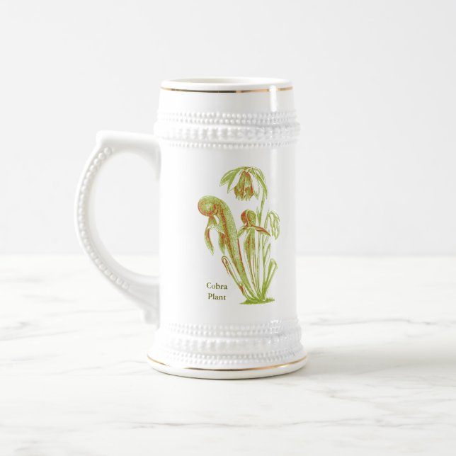 Darlingtonia californica, Carnivorous Plant Beer Stein (Left)