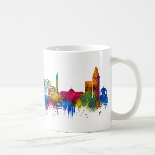 Darmstadt Germany Skyline Coffee Mug (Right)